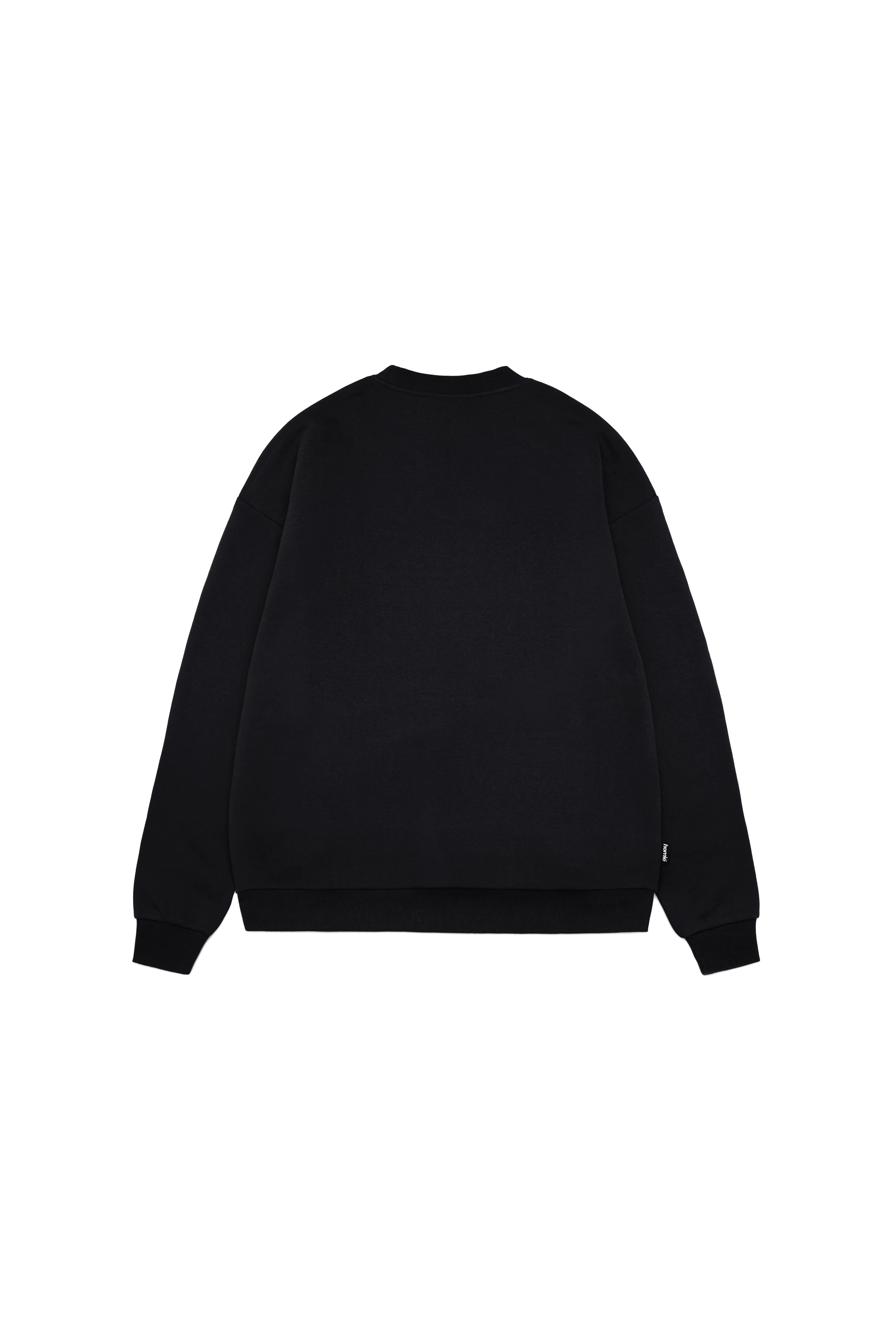 College Crewneck - Black - Image 4