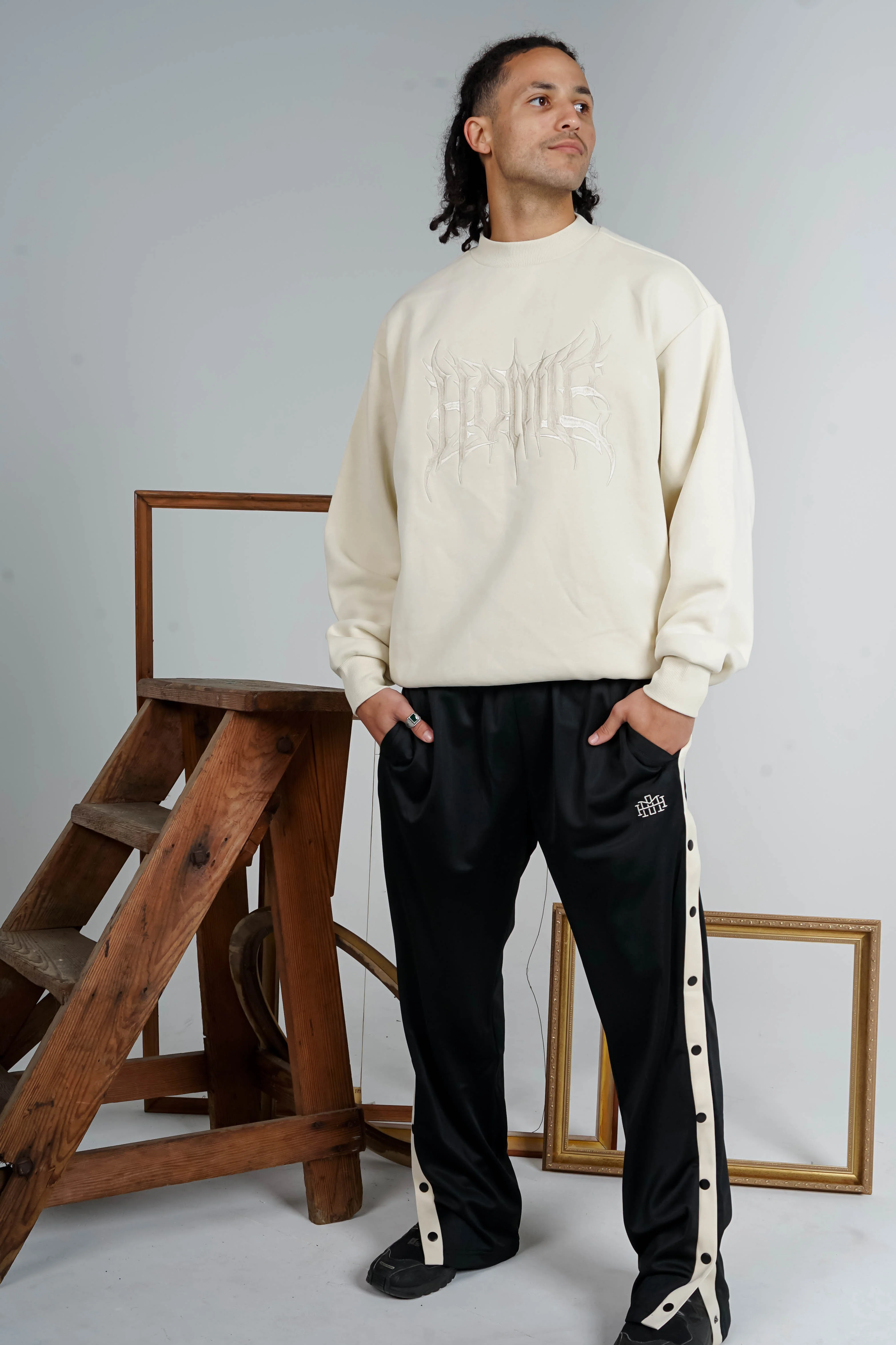 Gothic Crewneck - Cream - Image 3