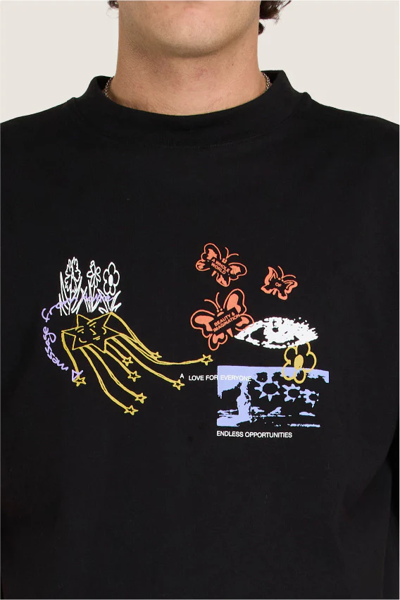 Message Tee - Black - Image 3