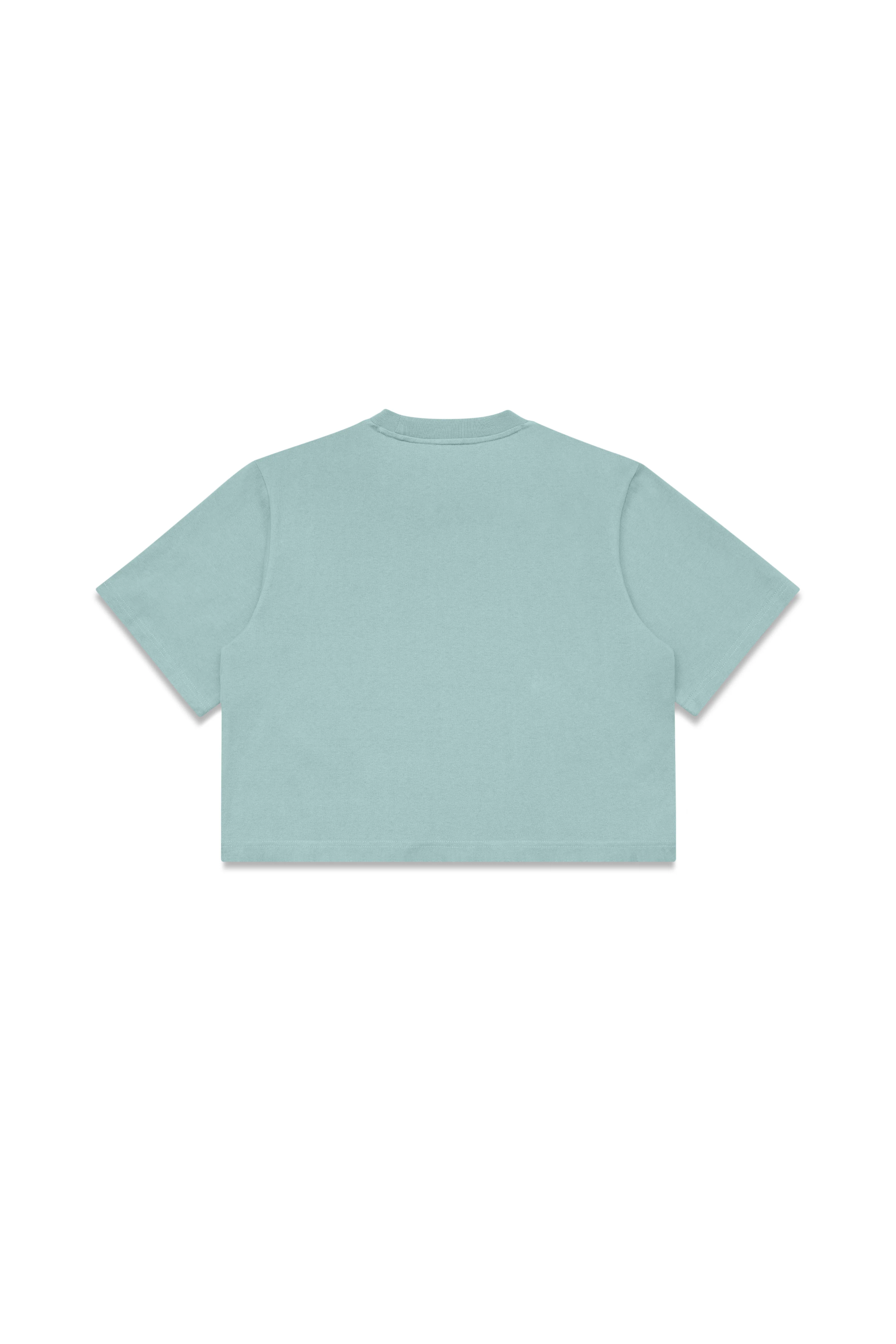 Heavy Weight Cropped Tee - Sage - Image 4