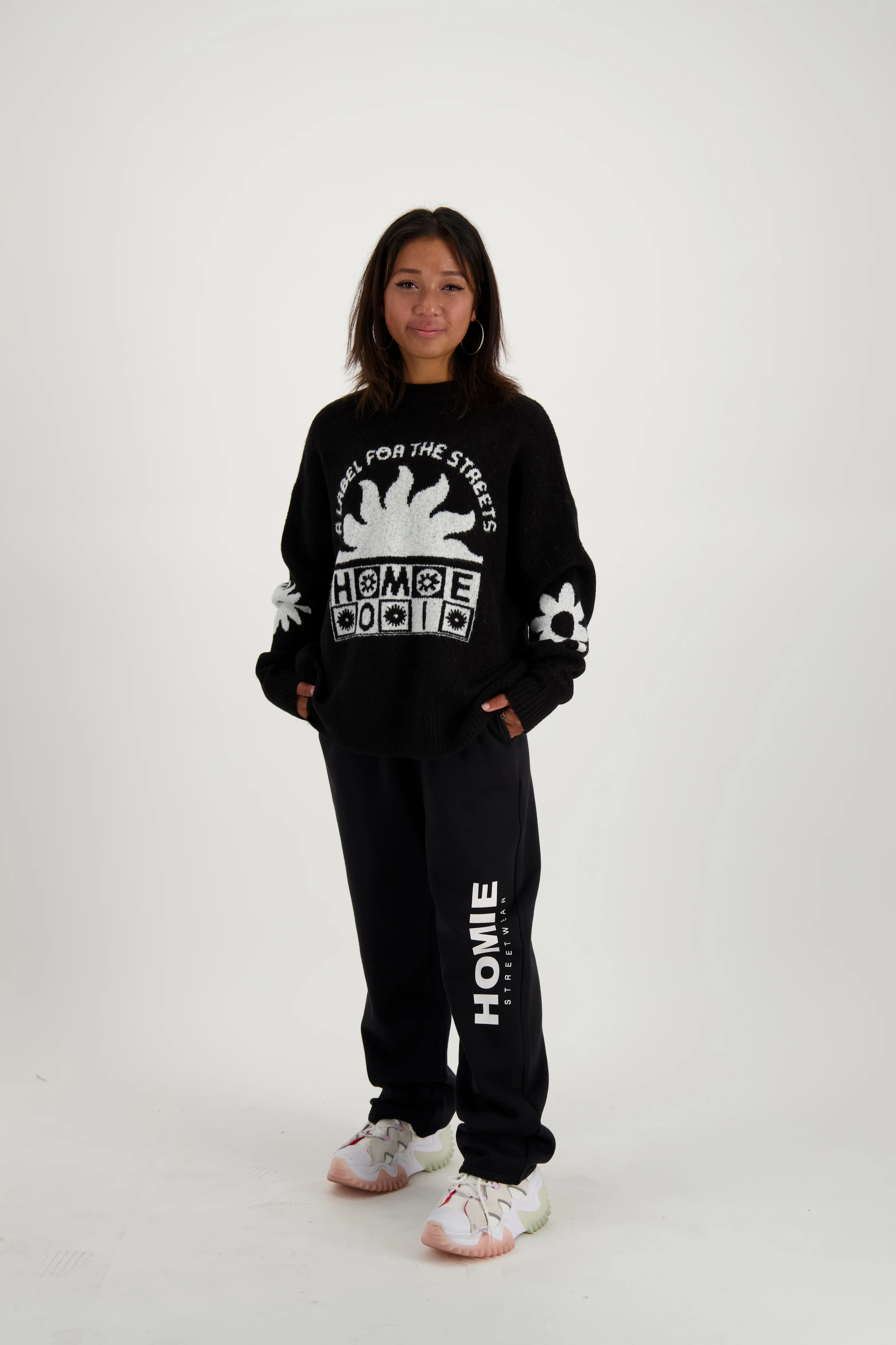 HoMie Streetwear Trackpants - Black - Image 5