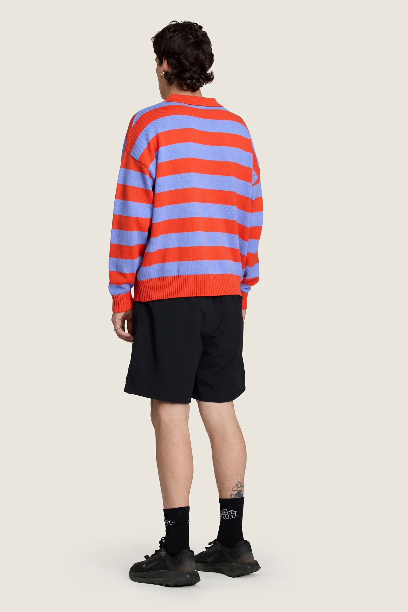 Knitted Rugby - Lilac / Blood Orange - Image 4