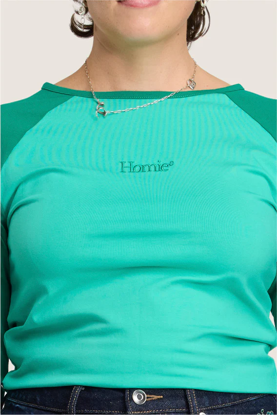 Logotype Raglan Tee - Green - Image 3