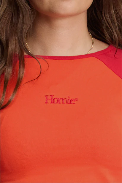 Logotype Raglan Tee - Red - Image 3