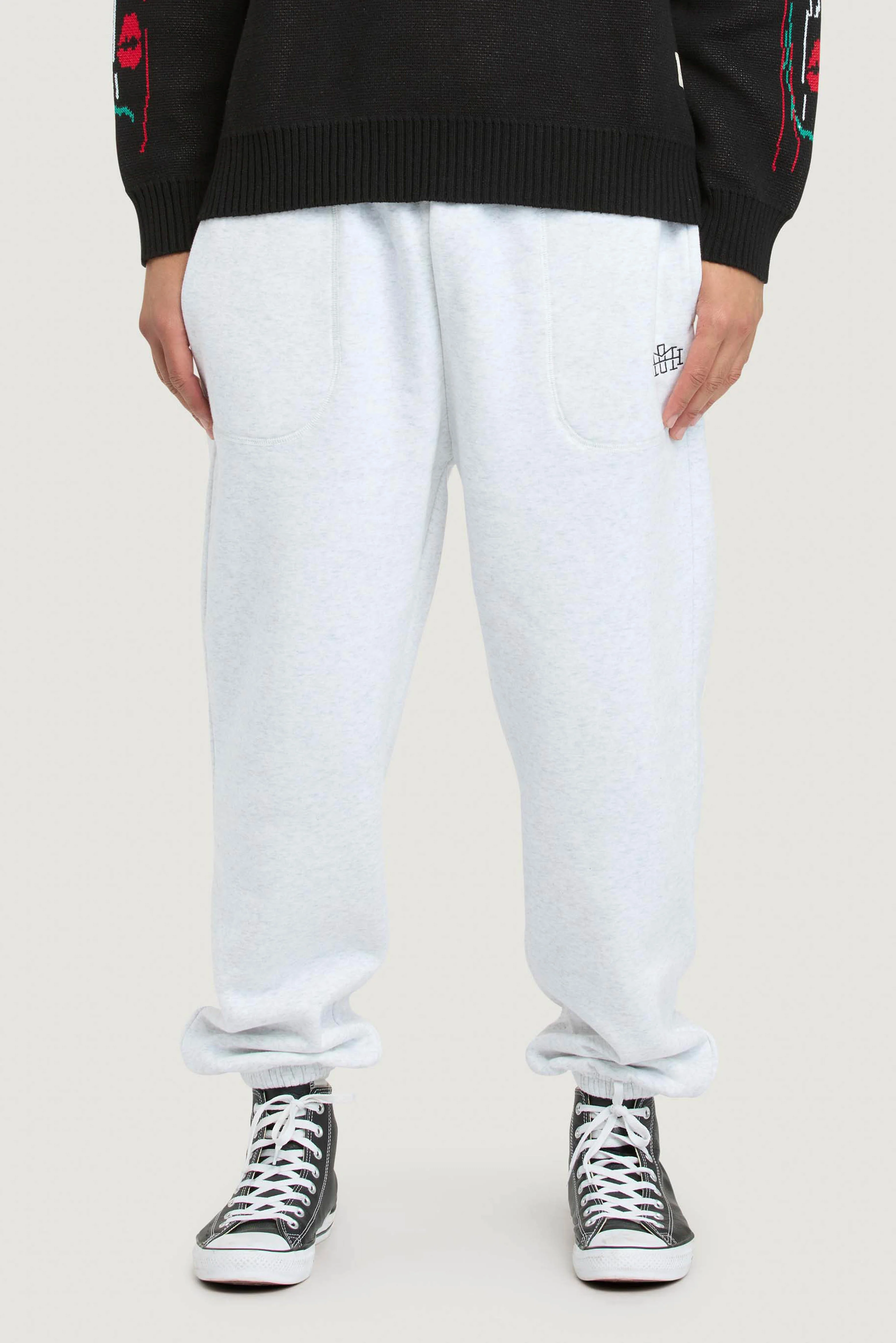 Monogram Trackpants - White Marle - Image 3