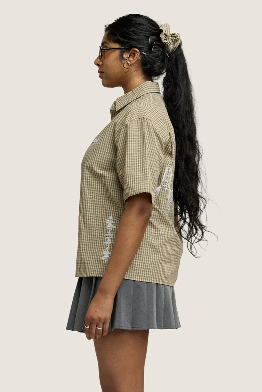 Rhythm Boxy Shirt - Chocolate Check - Image 4