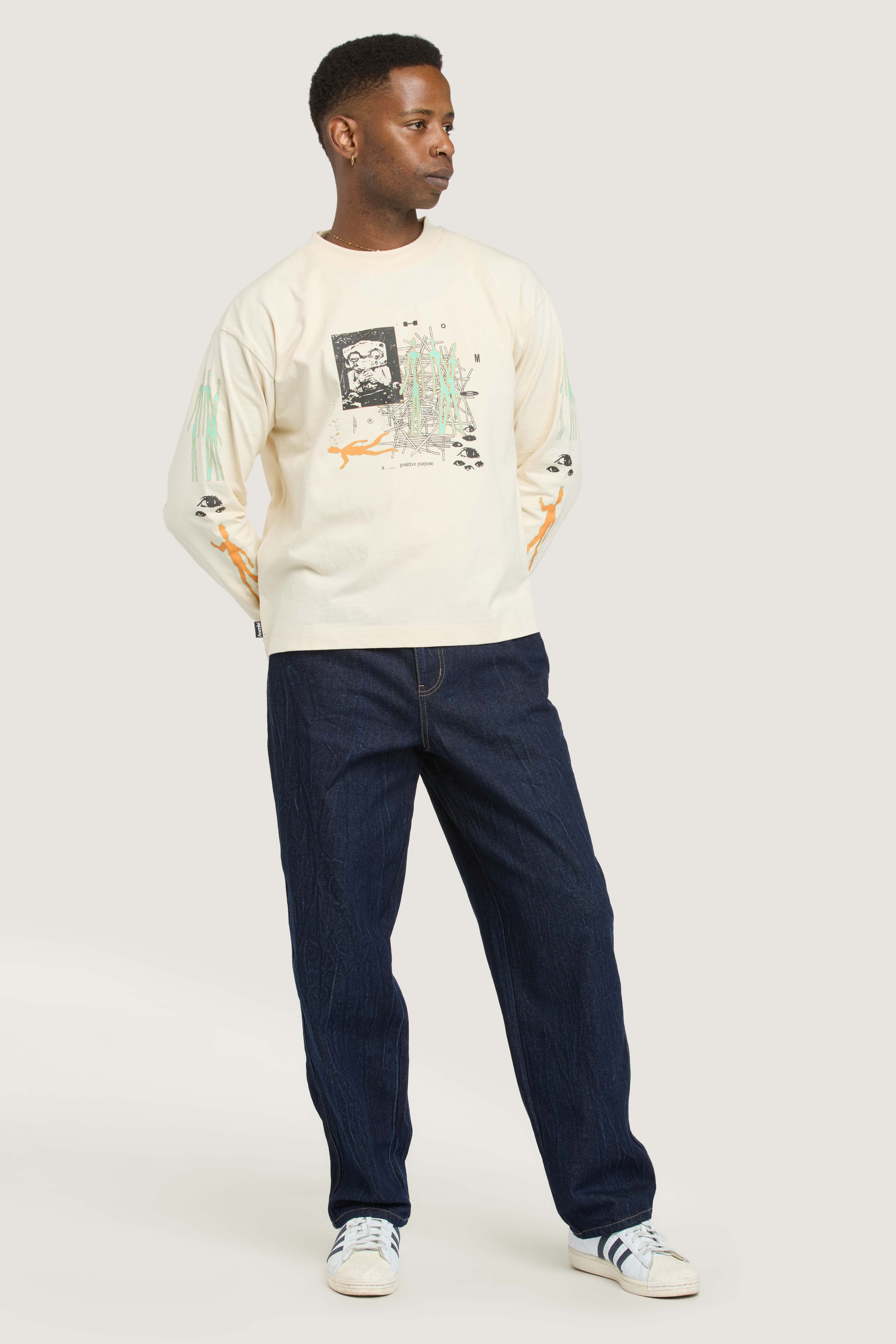 Shared Purpose LS Tee - Mushroom - Image 6