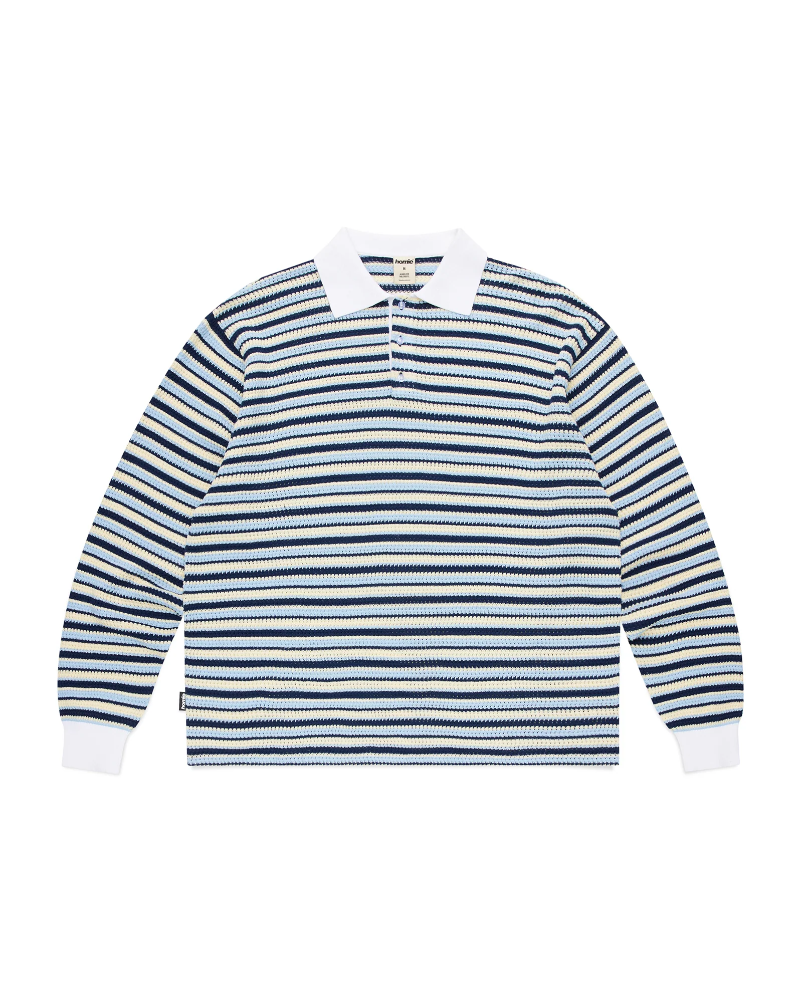 Stripe Rugby Knit - Blue - Image 5