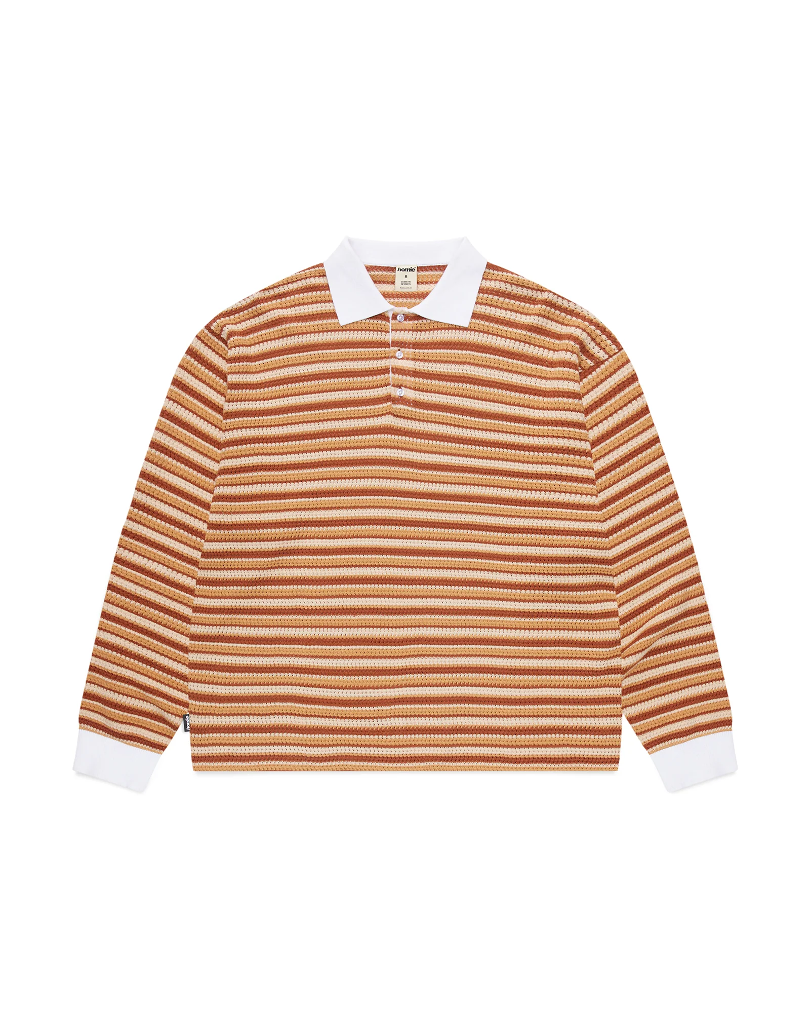 Stripe Rugby Knit - Brown - Image 5