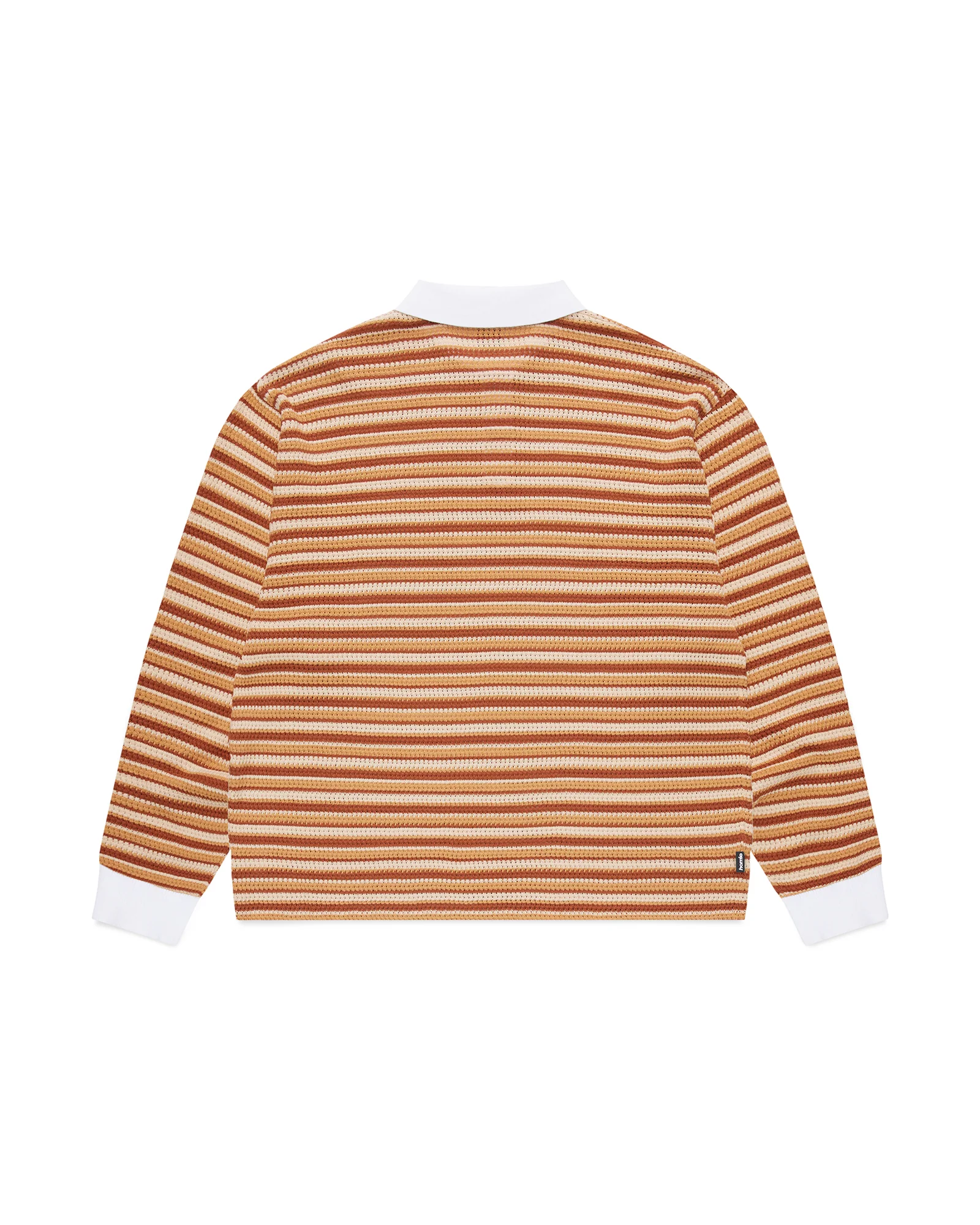Stripe Rugby Knit - Brown - Image 6